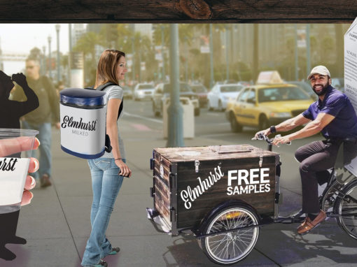 Guerrilla Marketing Sampling Team and Trike