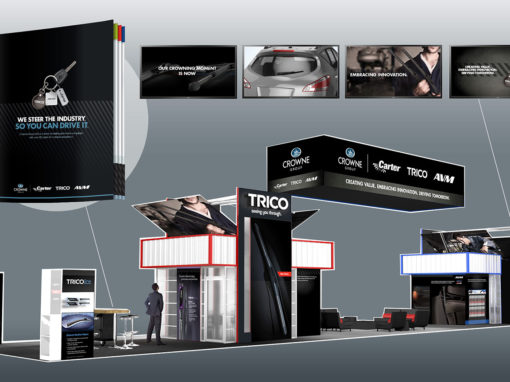 Automotive Tradeshow Family of Brands Branding