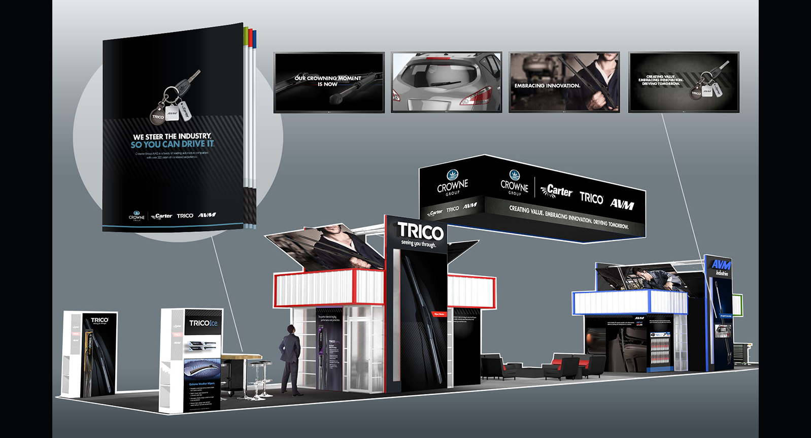 Automotive Trade Show Booth Graphics Design and Campaign Integration