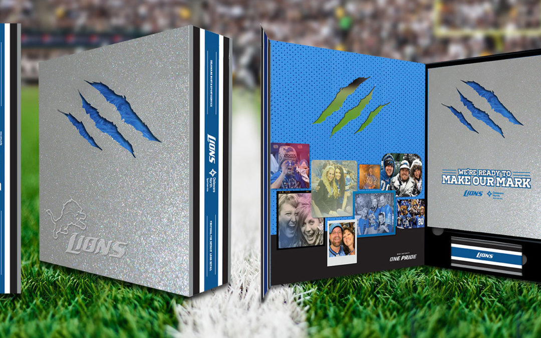 Diecut Box Packaging Design for Football Team Retail and Binder