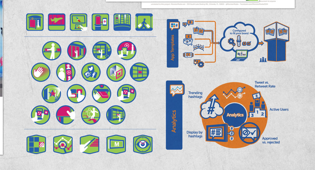 Interactive Technology Icons and Infographics Design