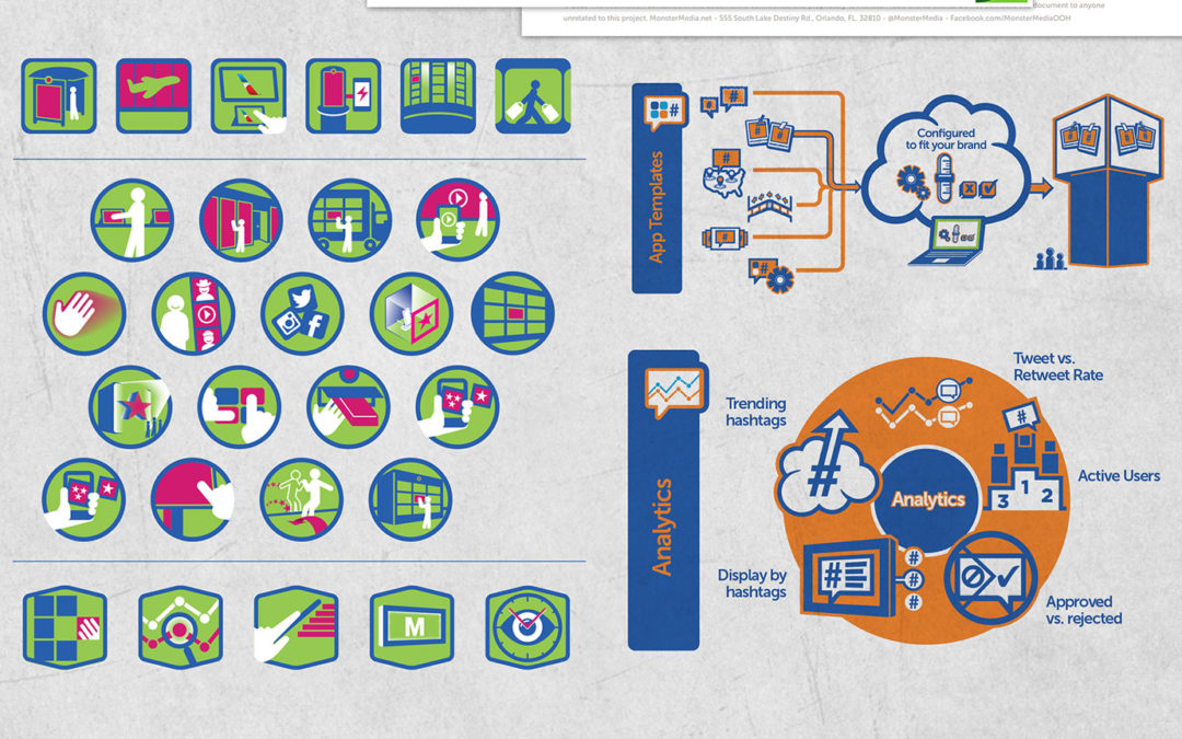 Interactive Technology Icons and Infographics Design