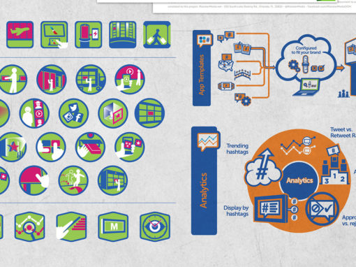 Interactive Technology Icons and Infographics Design