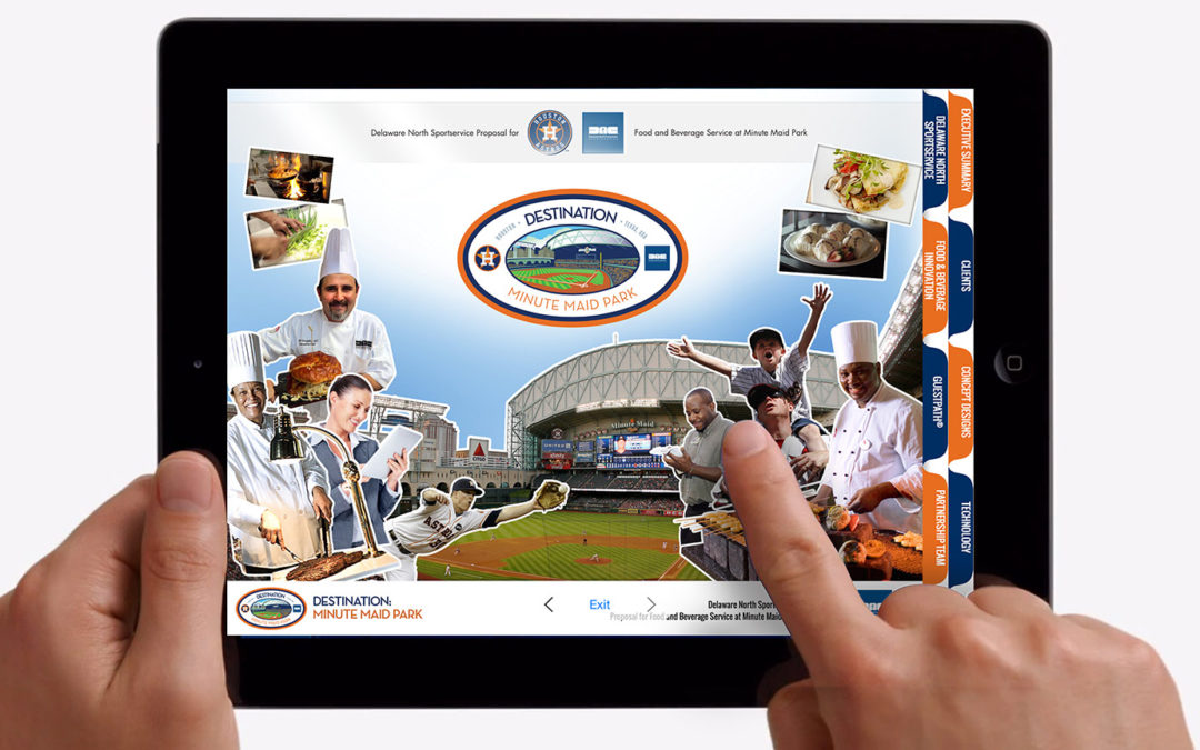 iPad Design for Baseball Team Concessions Interactive Presentation