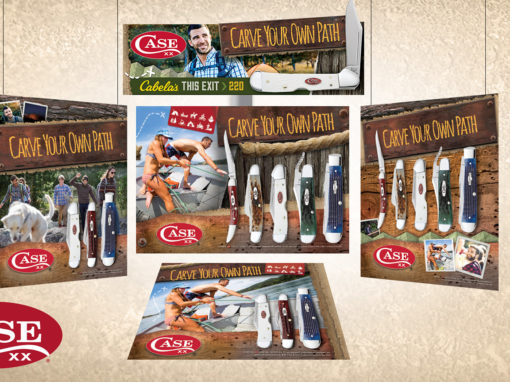 In-Store Knive Brand Display for Cabelas and Bass Pro-Shops