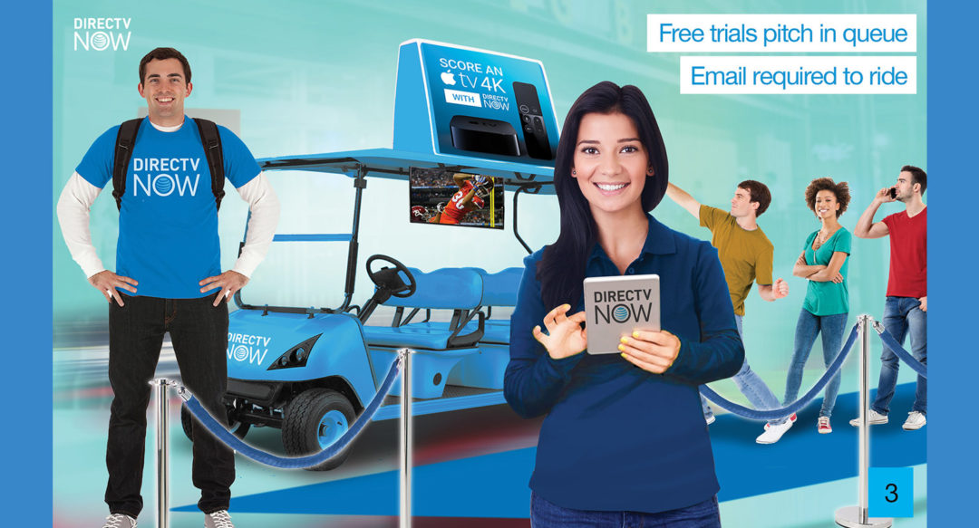 Mobile Marketing Signup for Free Trial Golf Cart