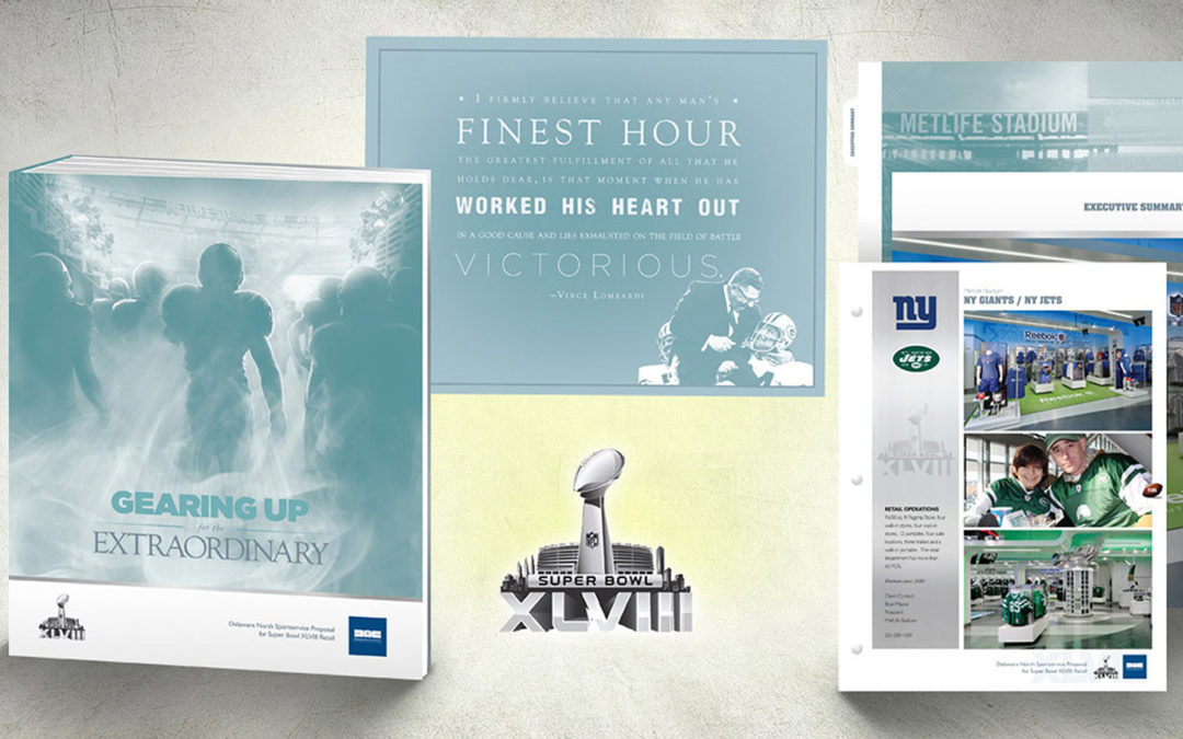 Retail Proposal Binder Presentation Design for NFL