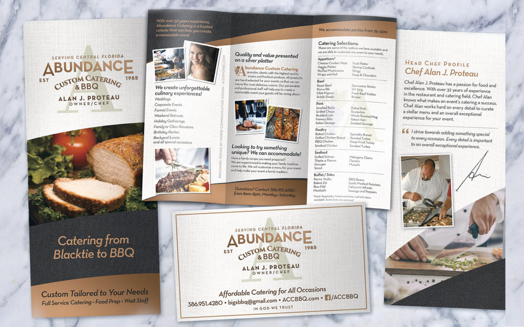 Catering Stationary and Brochure Design System
