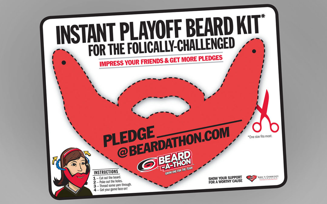 Hockey Beardathon Beard Cutout Kit