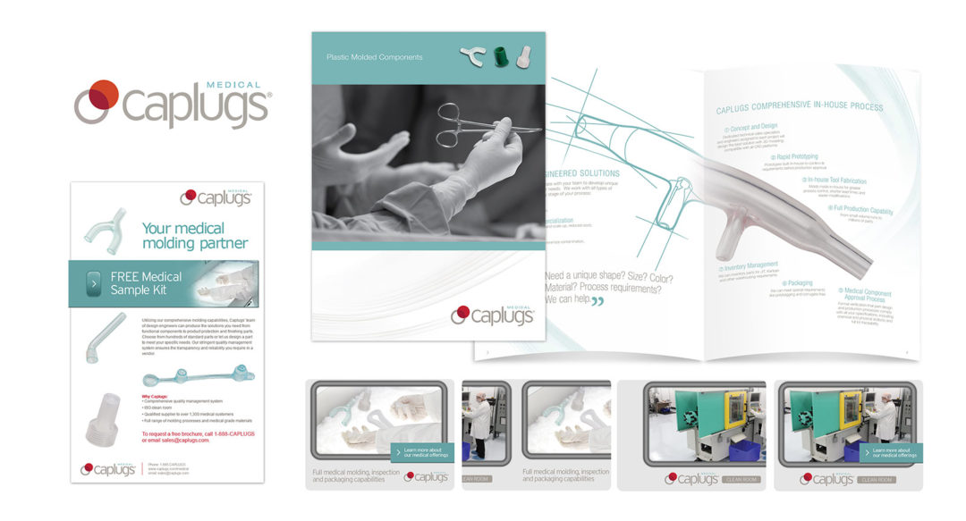 Medical Supply Parts Marketing Collateral Design