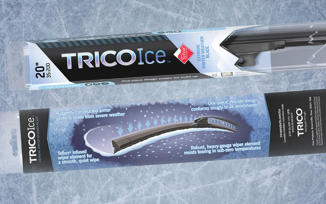 Winter Wiper Blade Packaging Graphic Design